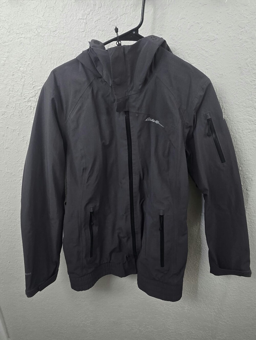 Eddie Bauer First Ascent Women's Large eVent WeatherEdge Flux Ski Jacket Grey